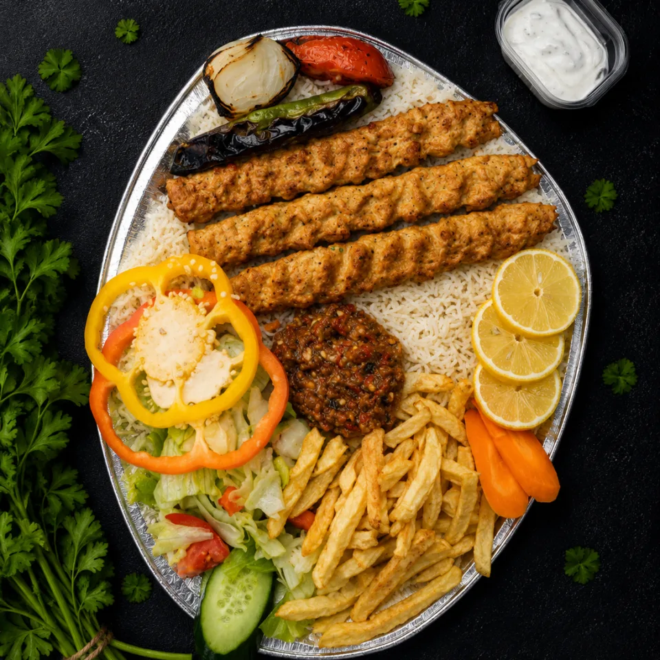 وجبة كباب دجاج - 3 أسياخ